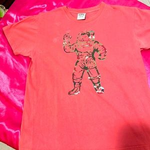 BBC T-shirt with melon and camo detail.